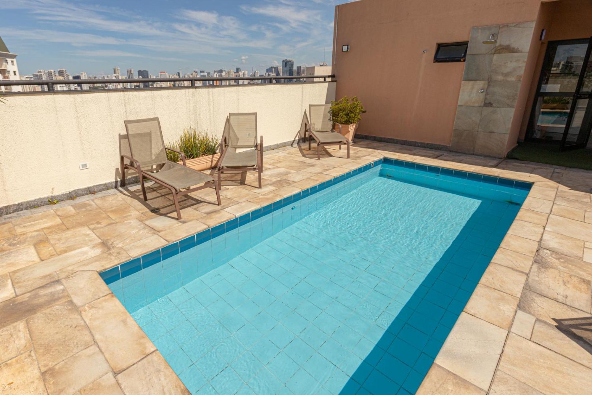 Easy Star - Apartamento Na Vila Olimpia Com Ofuro E Vista Incrivel - Te01H 圣保罗 外观 照片