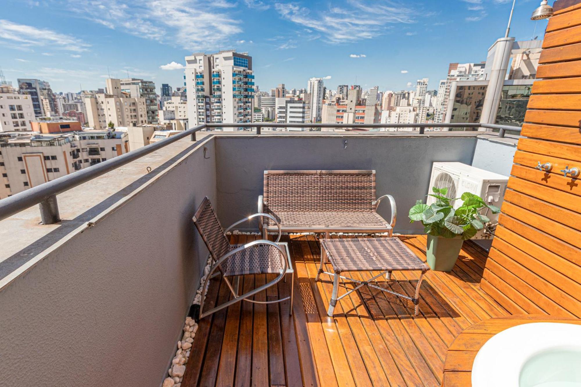 Easy Star - Apartamento Na Vila Olimpia Com Ofuro E Vista Incrivel - Te01H 圣保罗 外观 照片